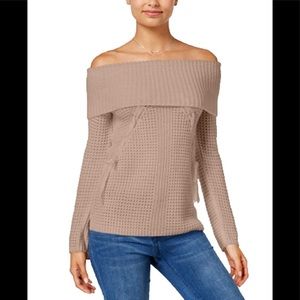 Ohmg Nude Knit Sweater Sz S (M39)